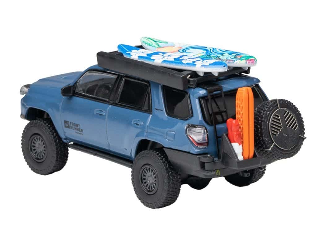 Front Runner Series Limited Edition Toyota 4Runner TRD Pro Overland Cavalry Blue Diecast Model Set