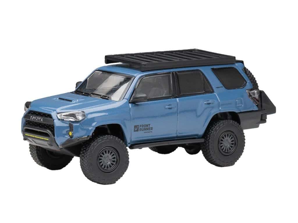 Front Runner Series Limited Edition Toyota 4Runner TRD Pro Overland Cavalry Blue Diecast Model Set