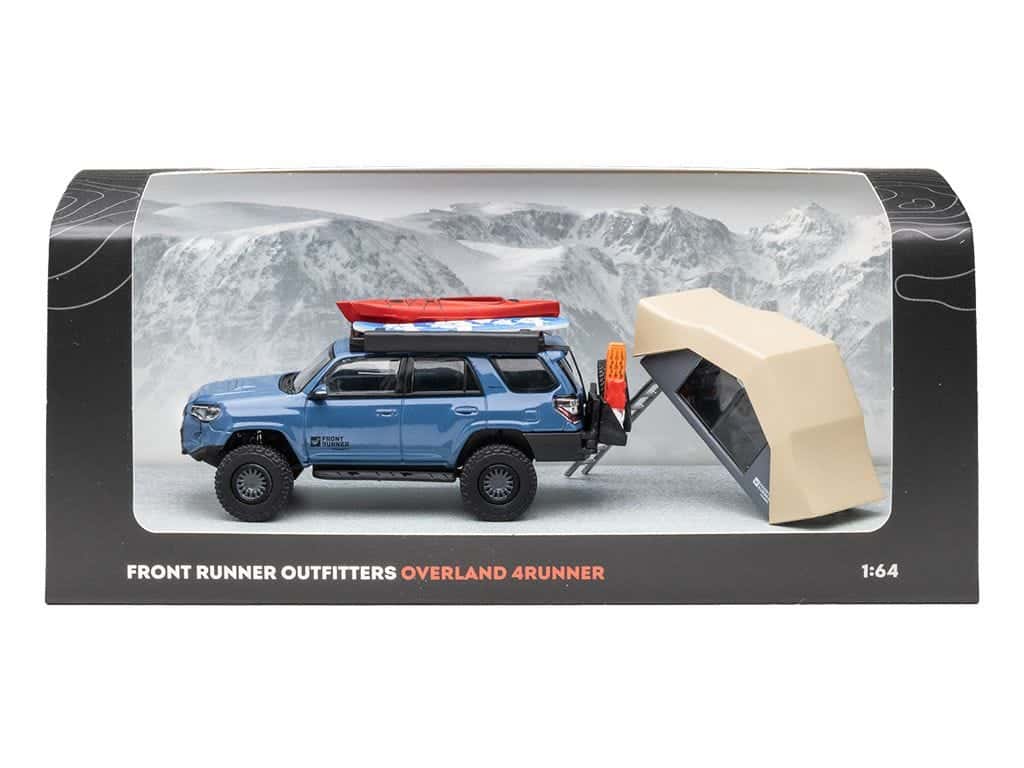Front Runner Series Limited Edition Toyota 4Runner TRD Pro Overland Cavalry Blue Diecast Model Set