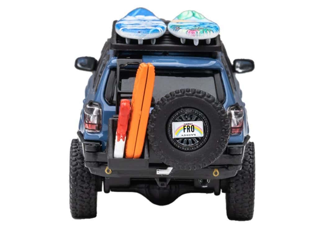 Front Runner Series Limited Edition Toyota 4Runner TRD Pro Overland Cavalry Blue Diecast Model Set