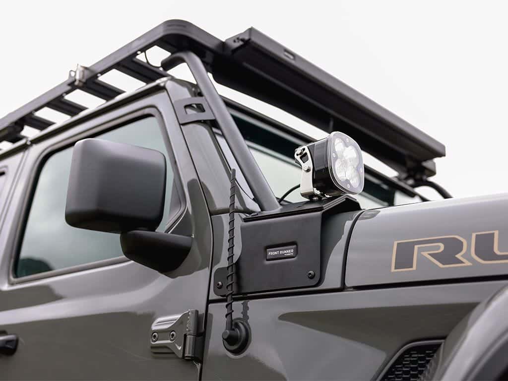 Front Runner Series Jeep Wrangler JL Ditch Mount A-Pillar Light Brackets