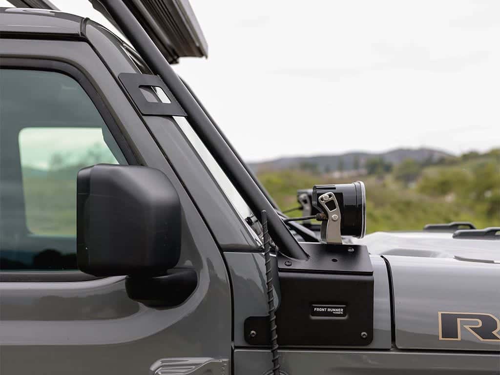 Front Runner Series Jeep Wrangler JL Ditch Mount A-Pillar Light Brackets