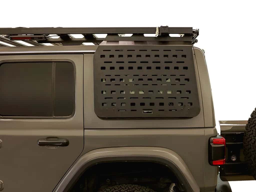 Front Runner Series Jeep Wrangler JLU 4 Door Exterior Rear Window Molle Panel Kit / LHS