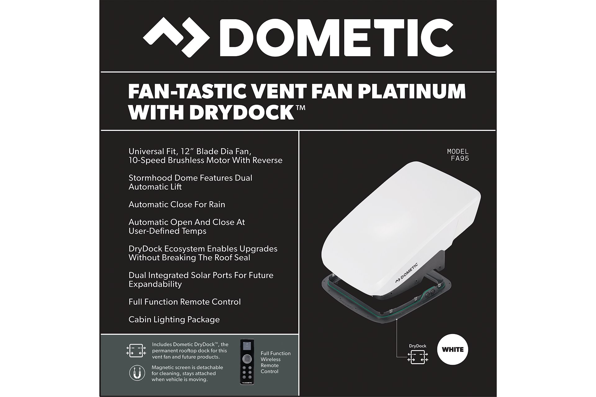 MODEL FA95 FAN-TASTIC VENT PLATINUM