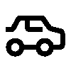 Icône de véhicule indiquant une compatibilité spécifique au véhicule