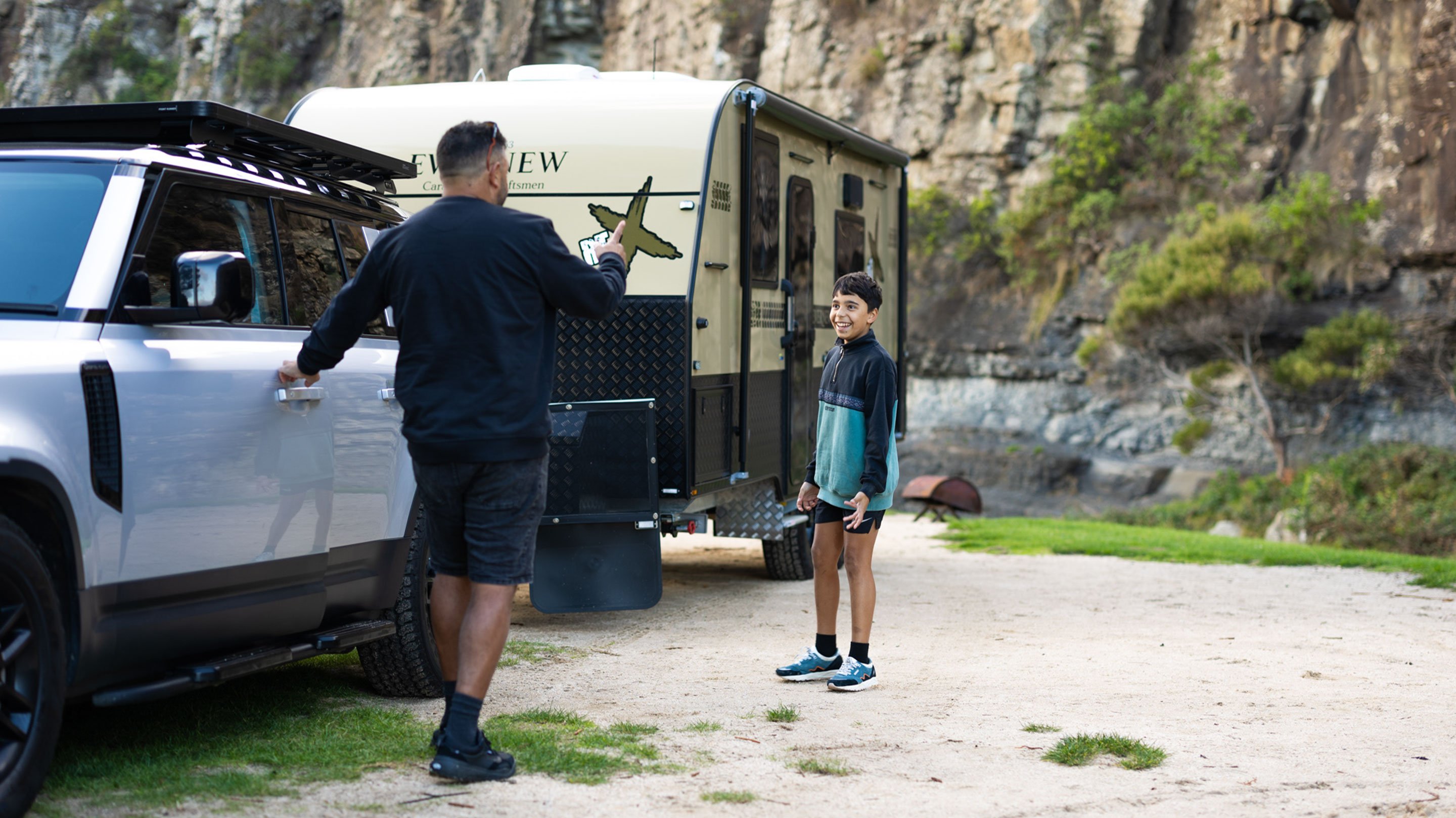 RV Hero AU Man and Boy Full Width Wide