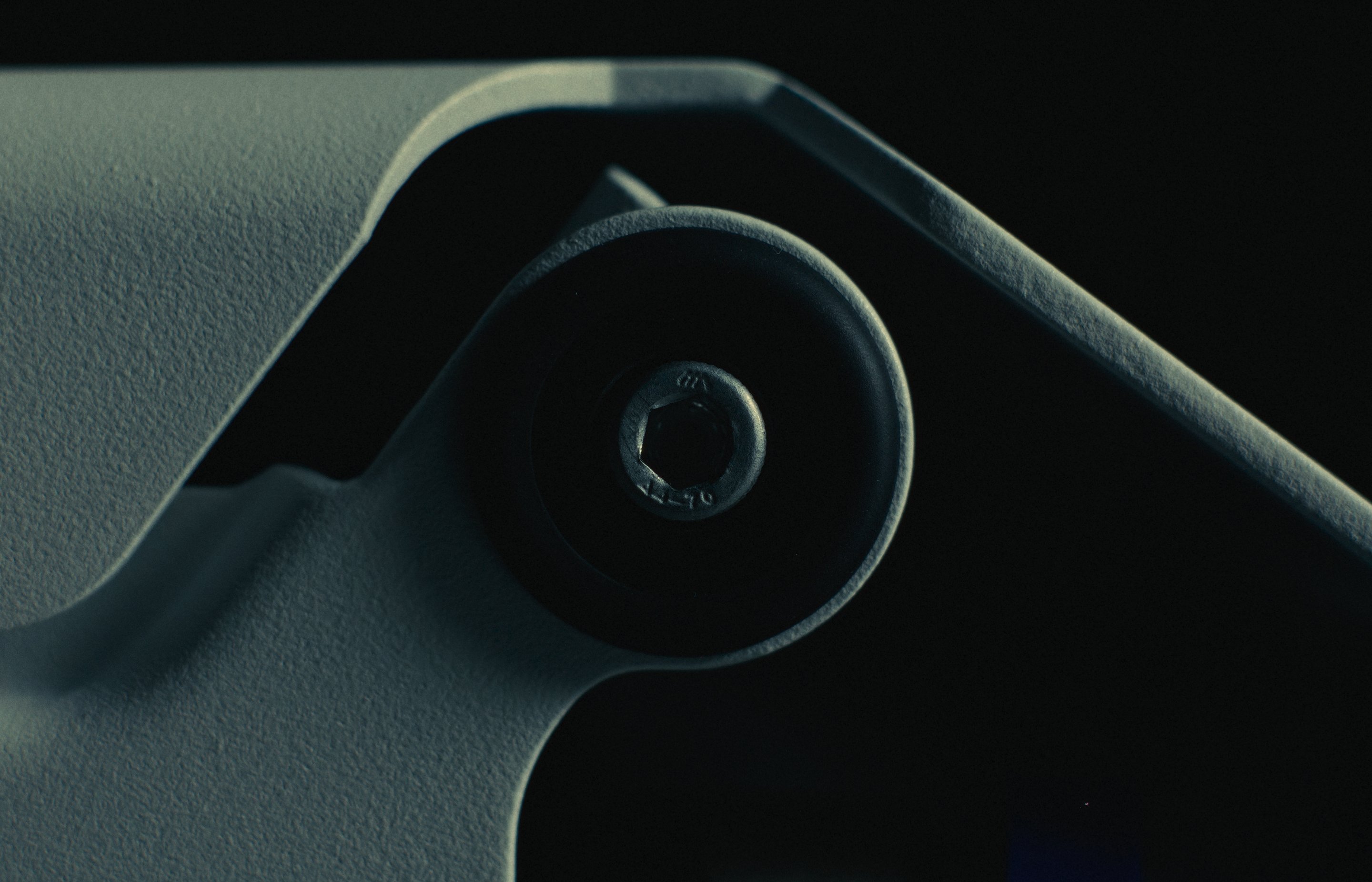 Close-up detail shot of part of the gyro stabilizer