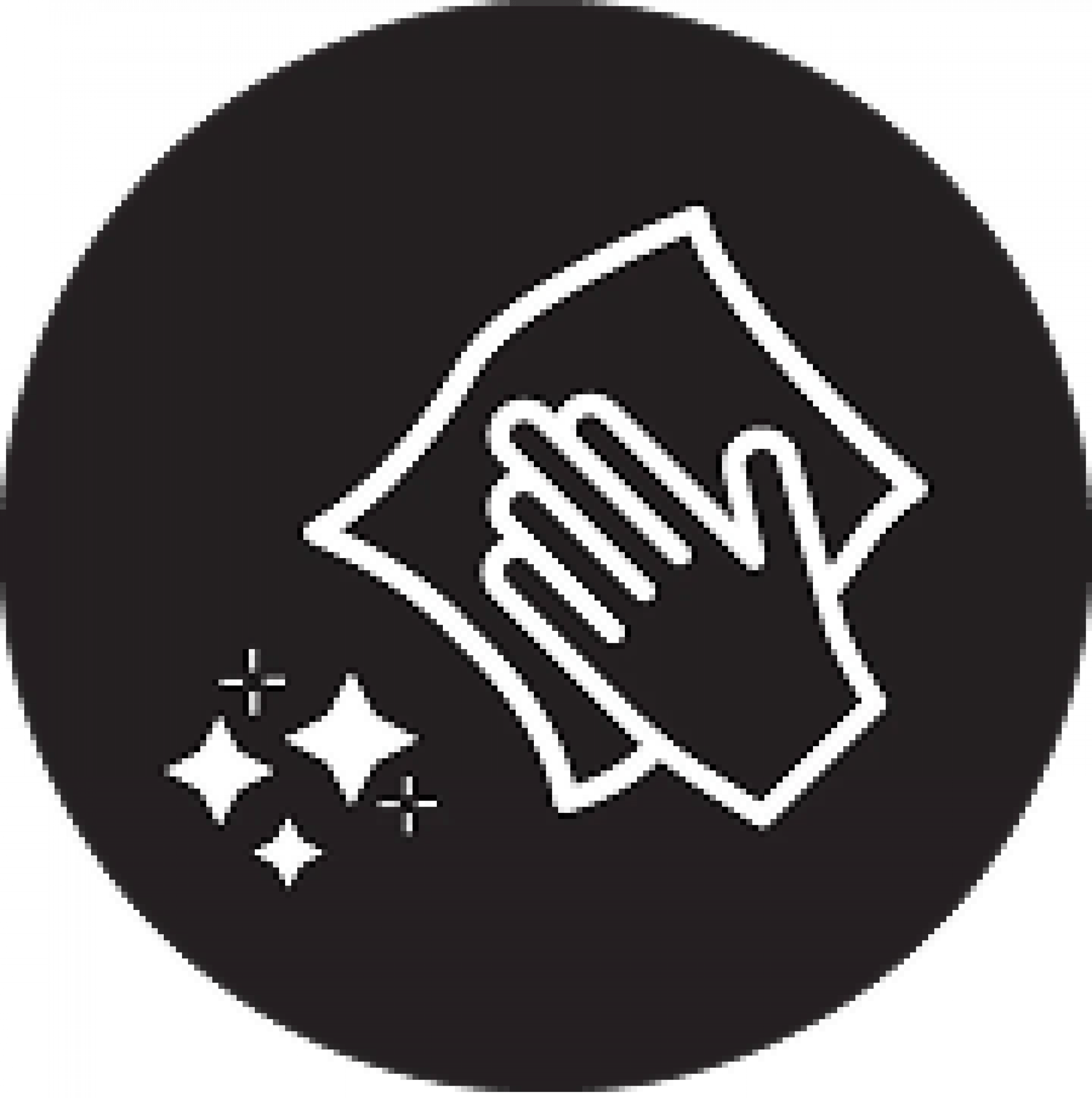 Pictogram voor eenvoudig reinigen