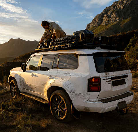 Dometic Front Runner Series Slimpro roof rack with corrosion-resistant aluminum construction and durable mounting system built for long-term outdoor use