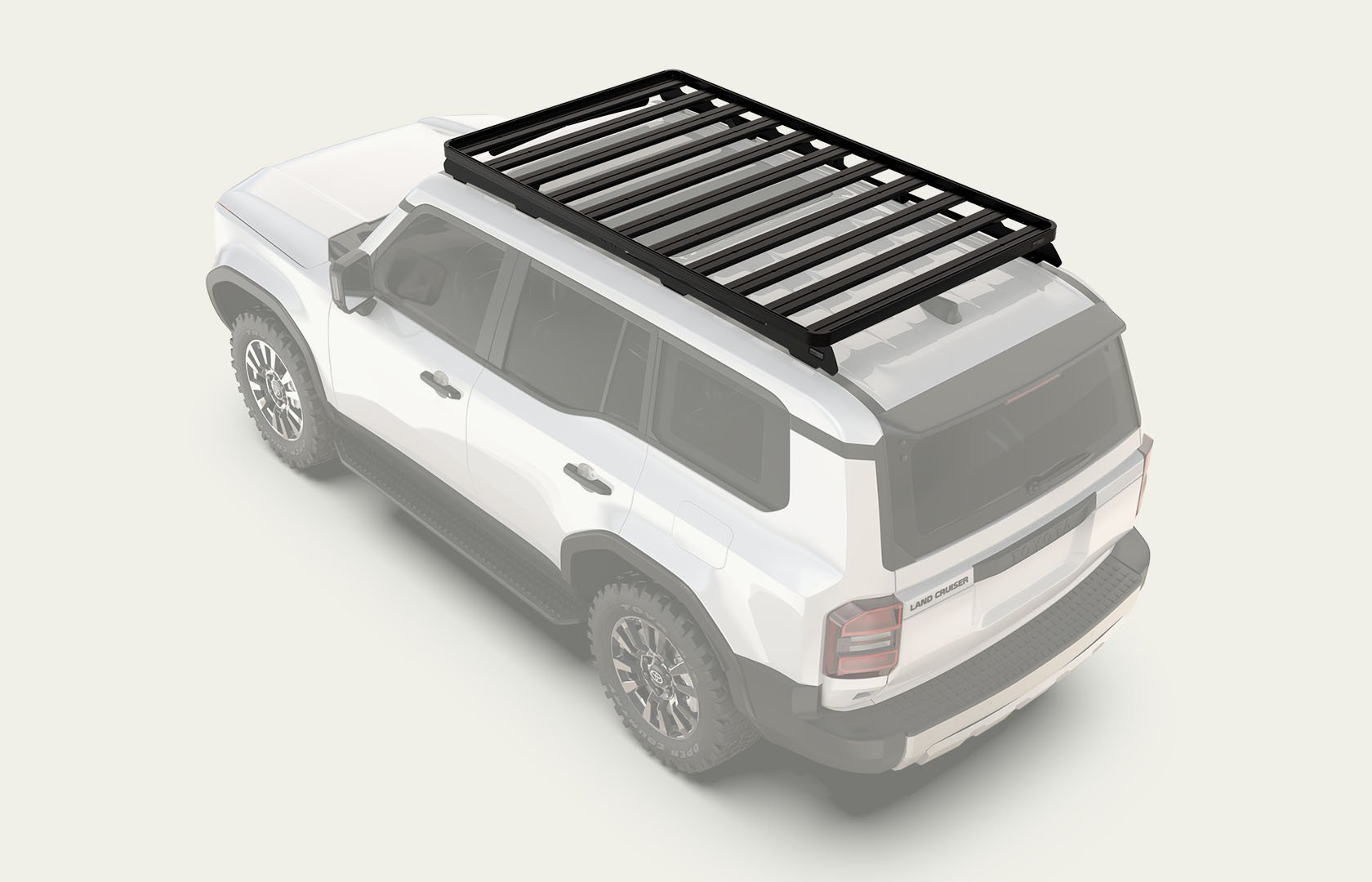 Front Runner Dometic Slimline II roof rack mounted on off-road SUV, durable modular cargo rack for overlanding and adventure travel