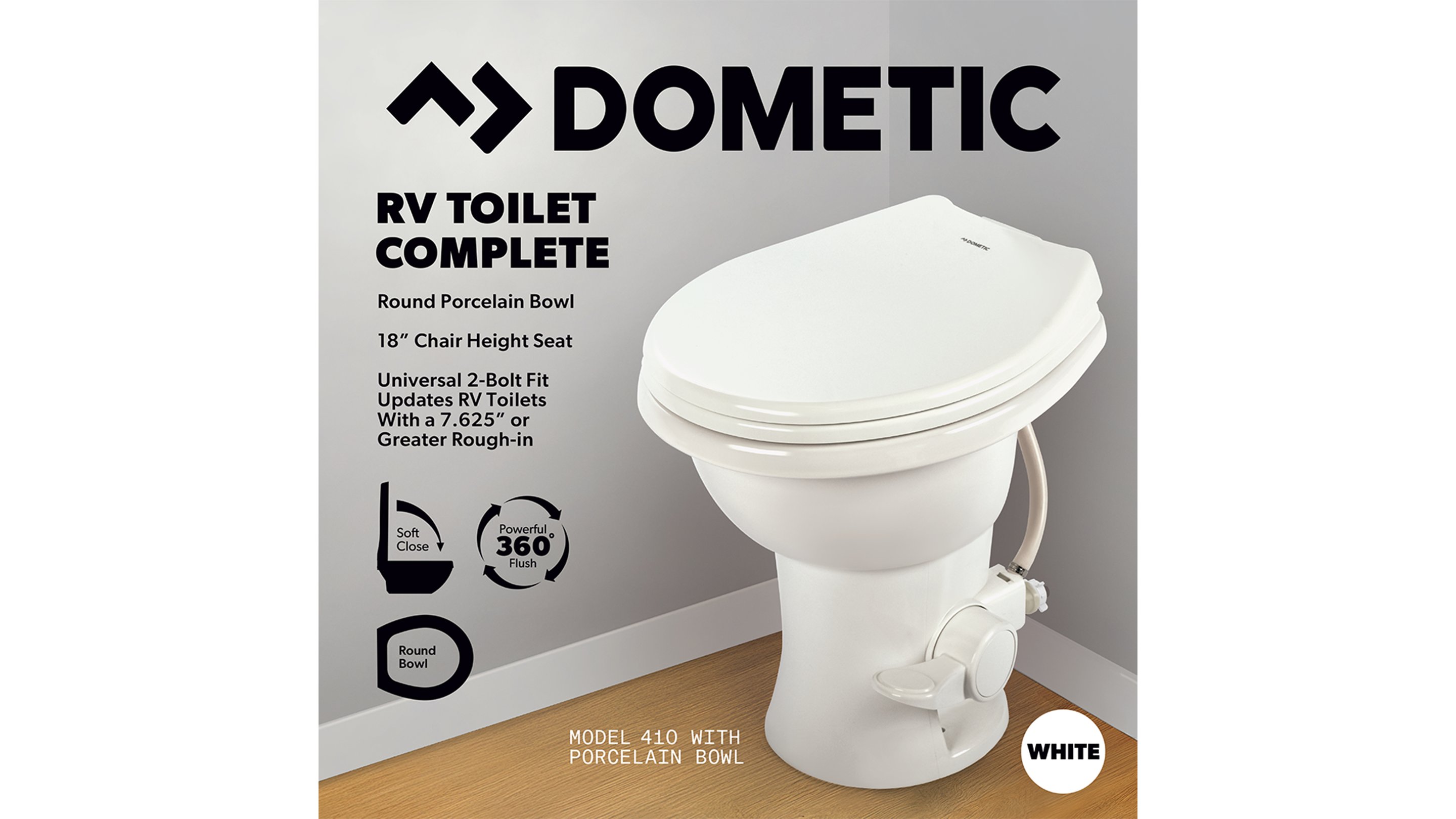 Premium Porcelain. Space-Saving.