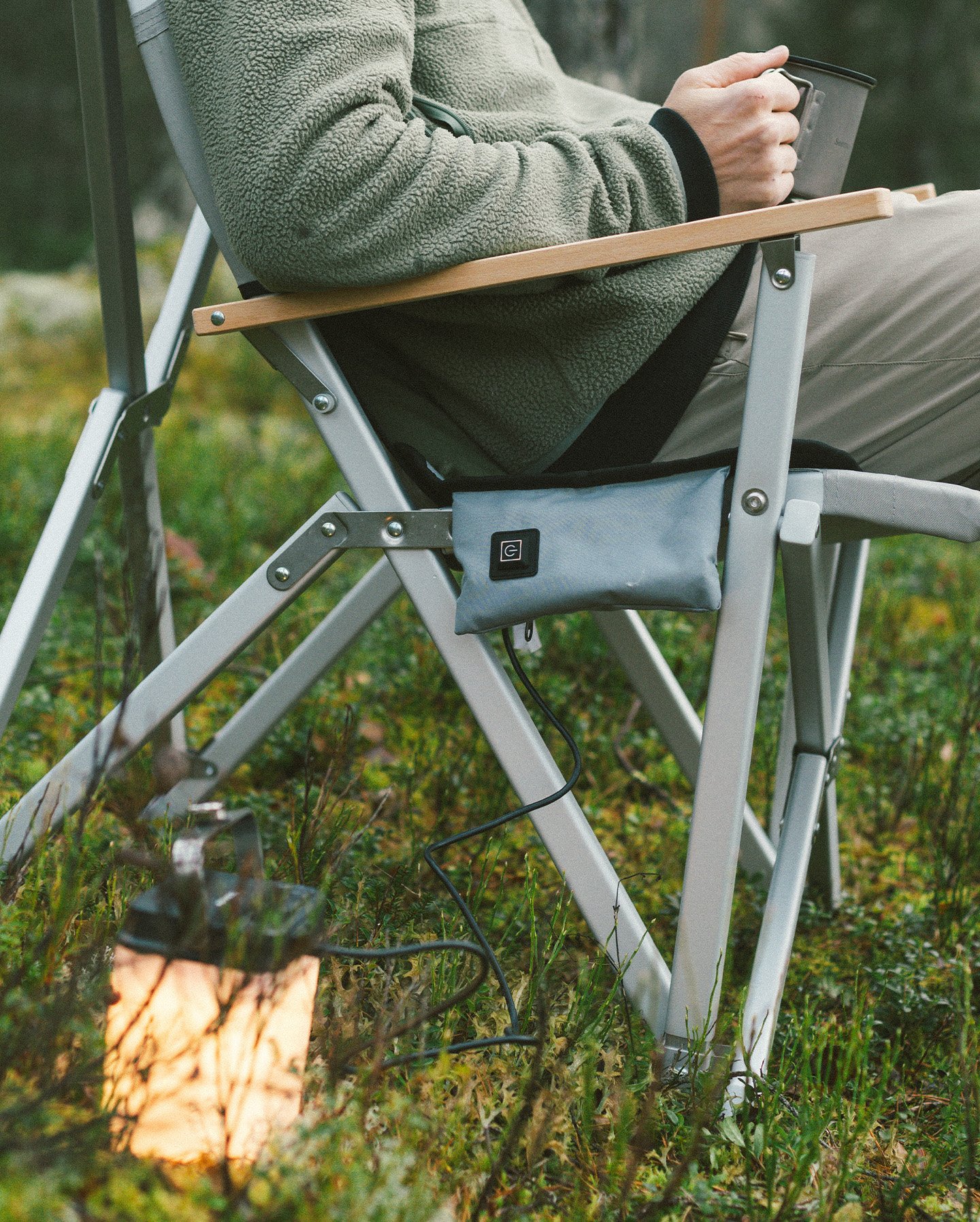 Close-up Shot Dometic GO Camp Seat Heater