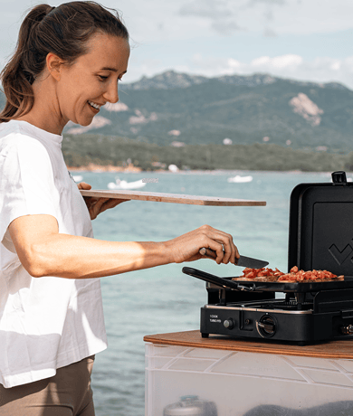 1 Cook Turbo Deluxe bbq cook up at the beach