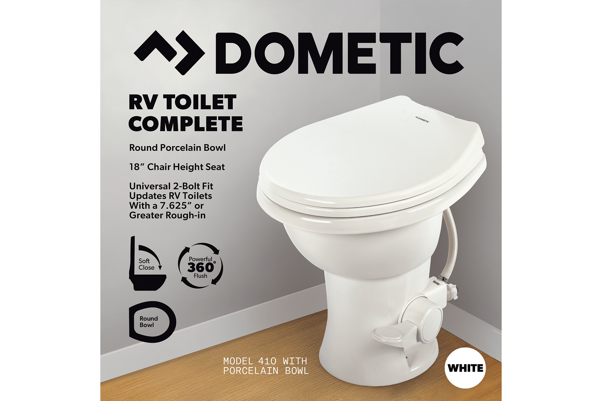 MODEL 410 COMPLETE TOILET