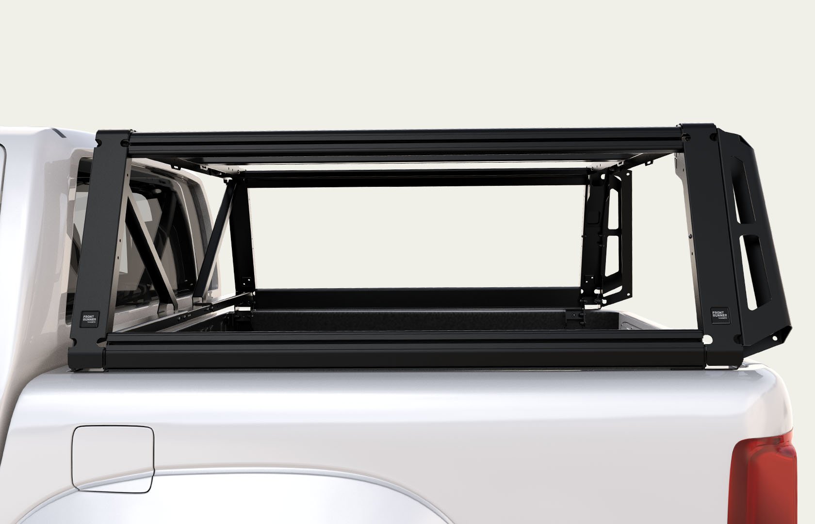 Pro Bed Rack System mounted on a pickup truck, providing elevated cargo carrying capacity while maintaining access to the truck bed