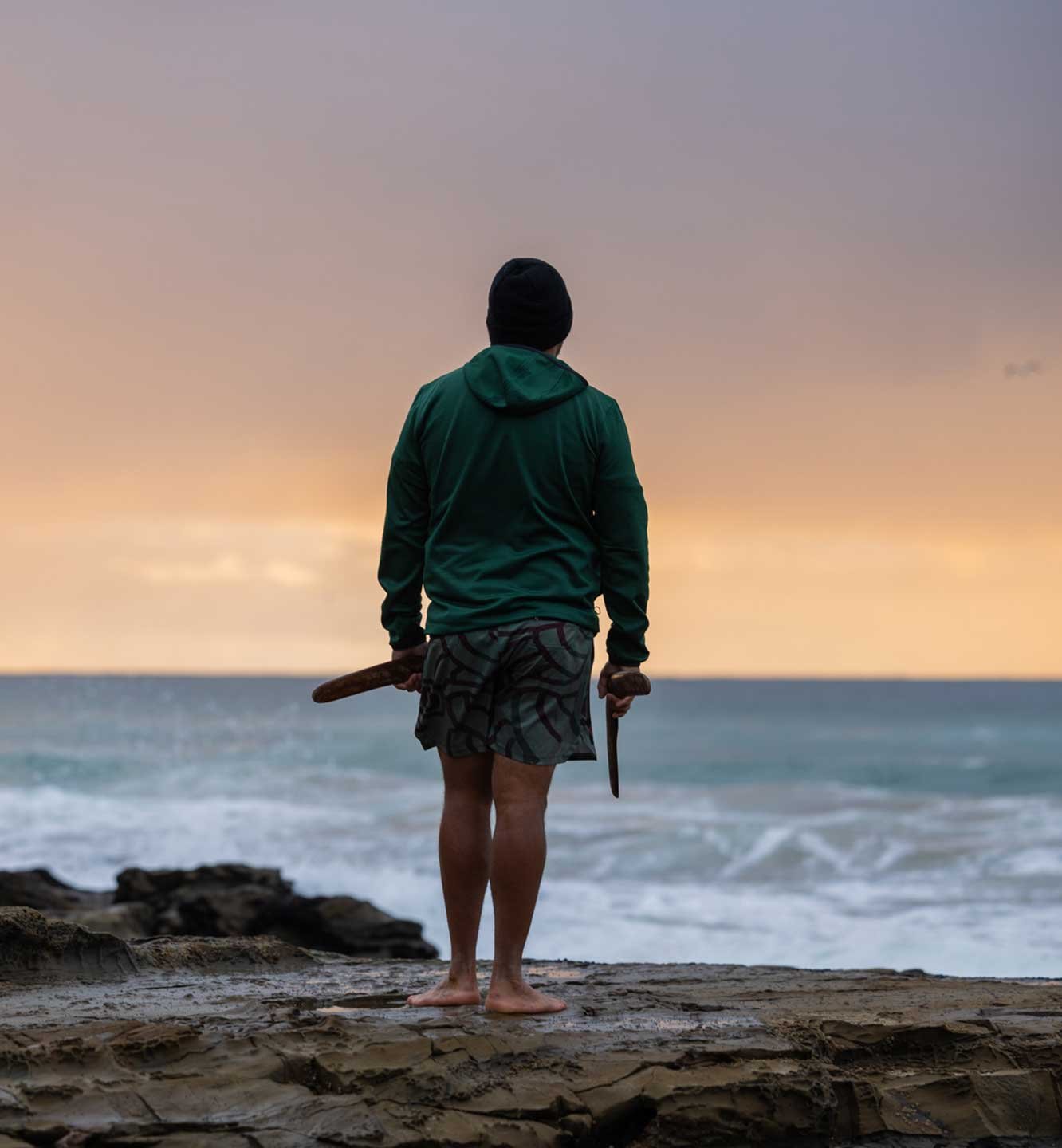 Lowell Hunter and the ocean