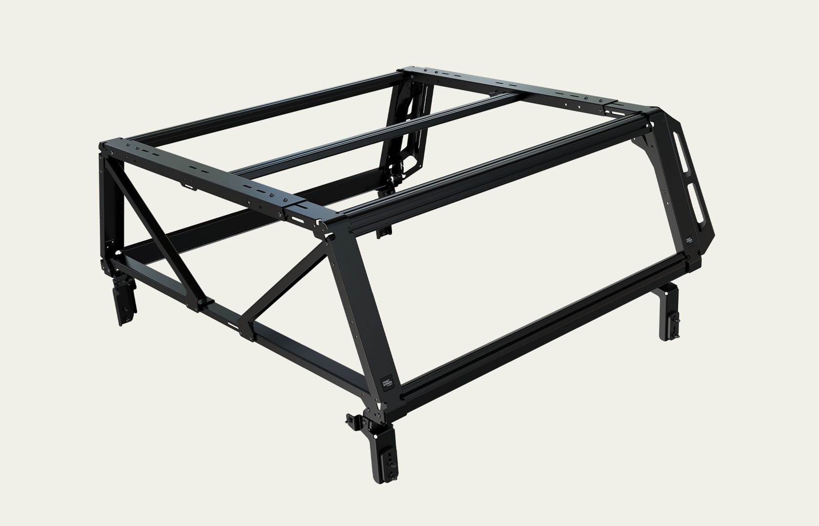 Pro Bed Rack System shown in a standalone product view, modular pickup bed rack system for mounting gear, accessories and cargo