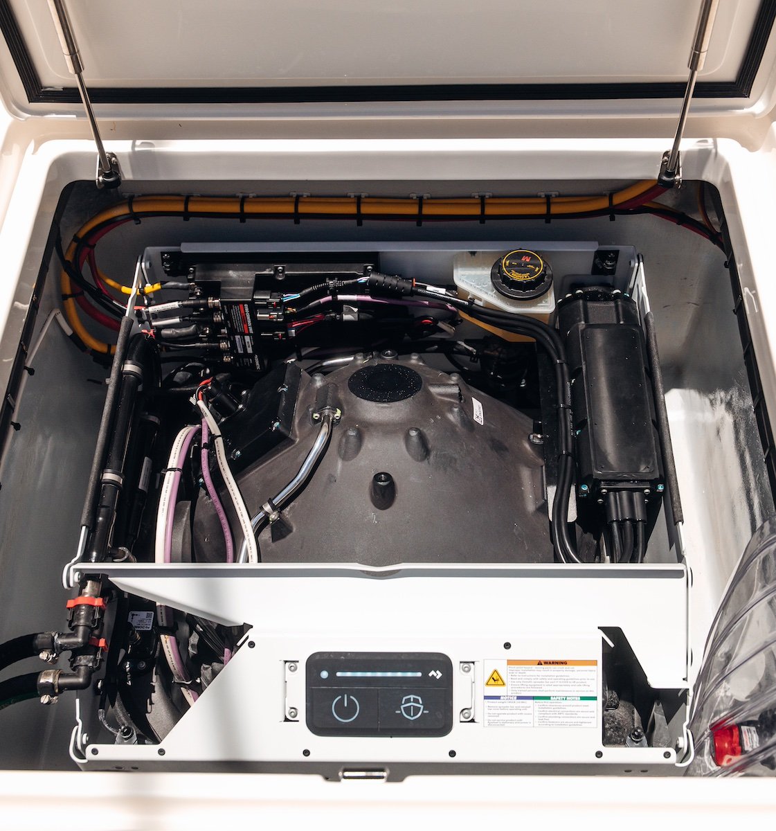Close up of installed gyro