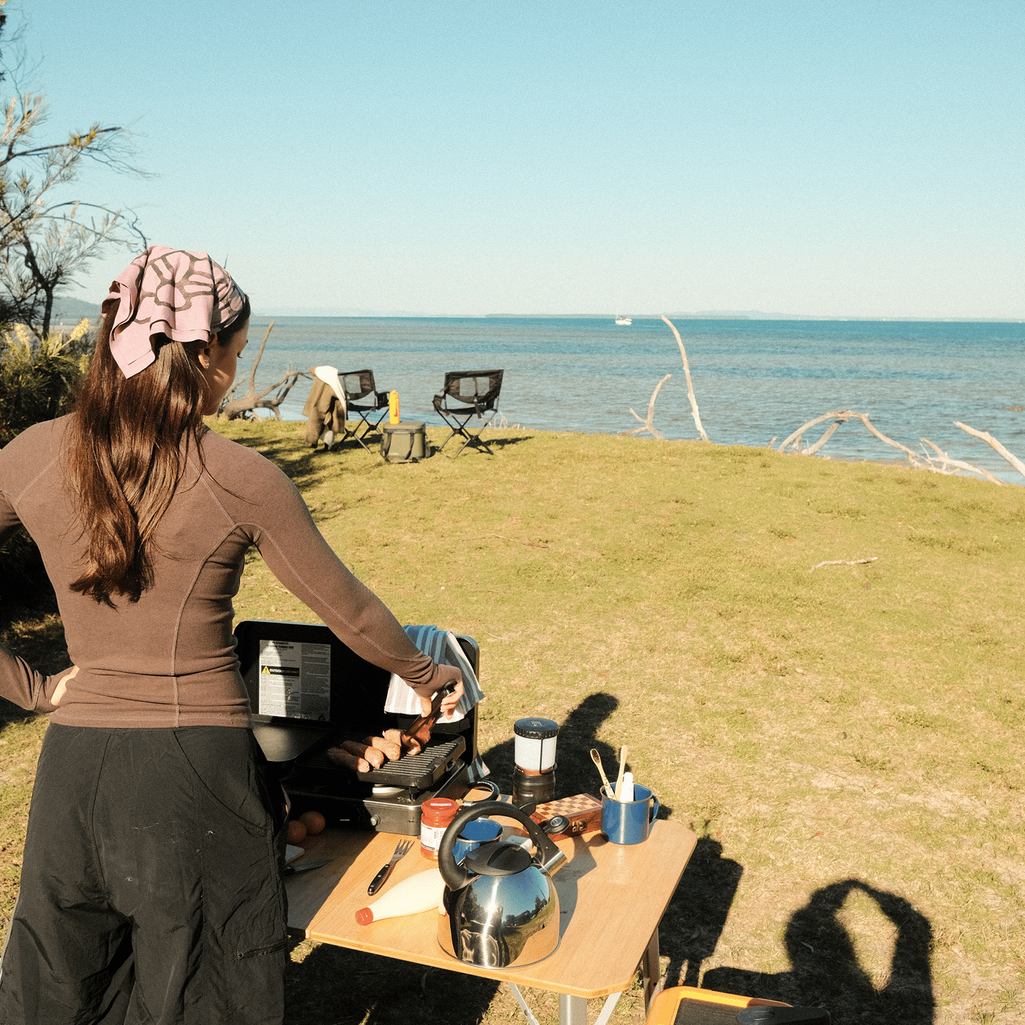 Breanna’s outdoor kitchen is locked and loaded with Dometic camping gear, featuring premium outdoor cooking solutions and reliable equipment for Australian camping and 4WD adventures.