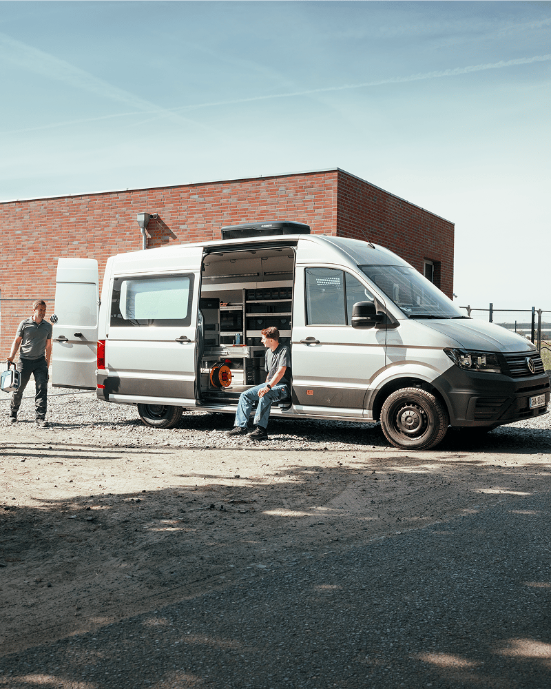 commercial vehicle for workshops