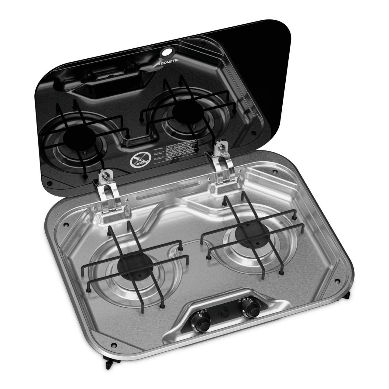 Flush fit with glass lid