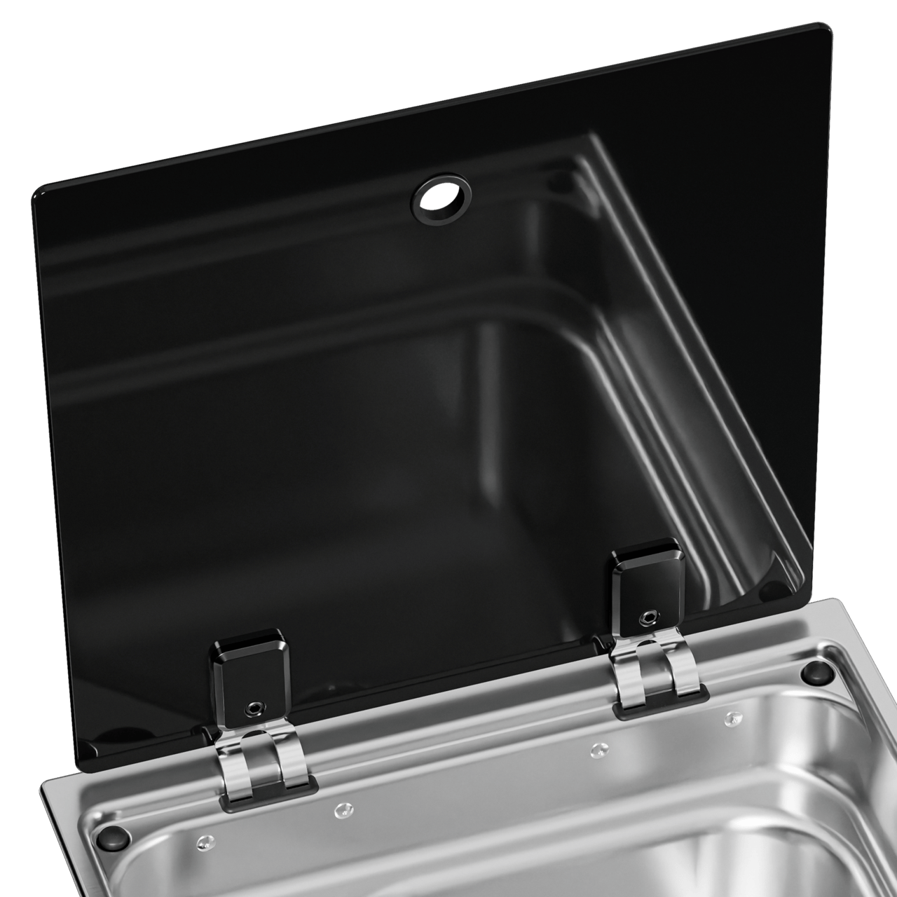 Heat-resistant glass lid