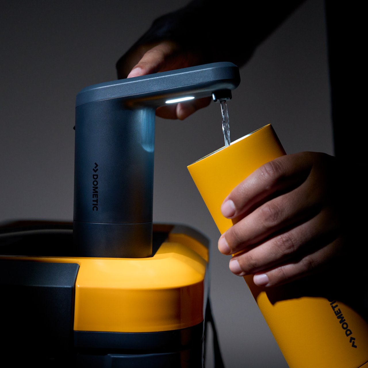 TAP TO FLOW. TAP TO STOP.