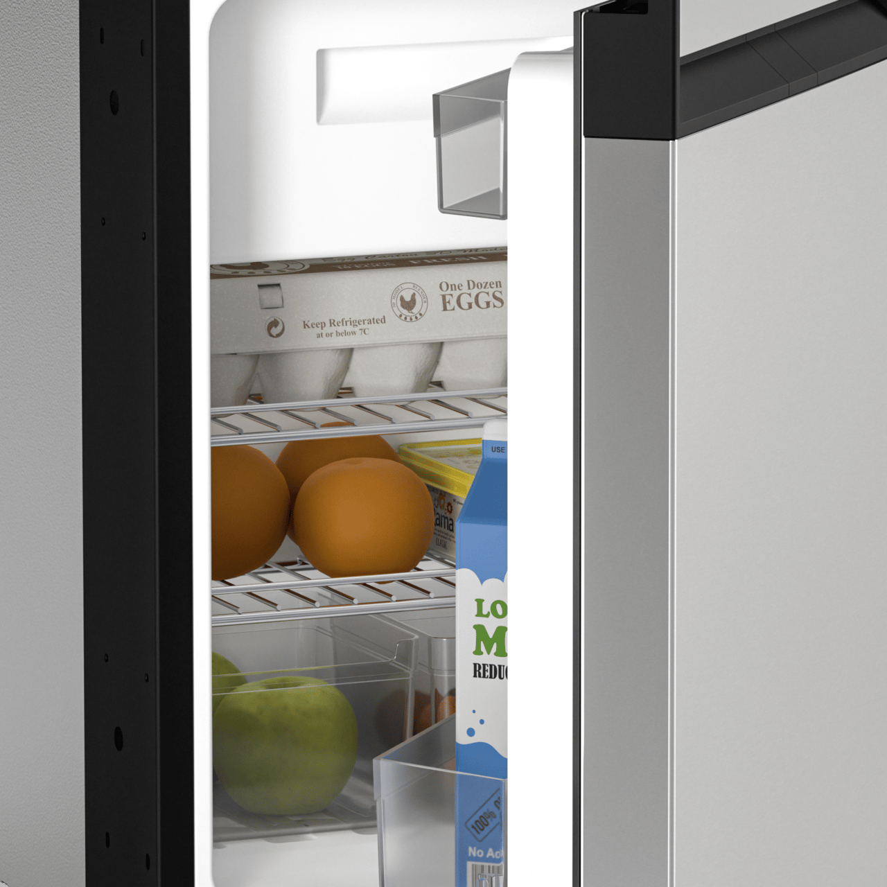 Gut ausgestatteter Kühlraum