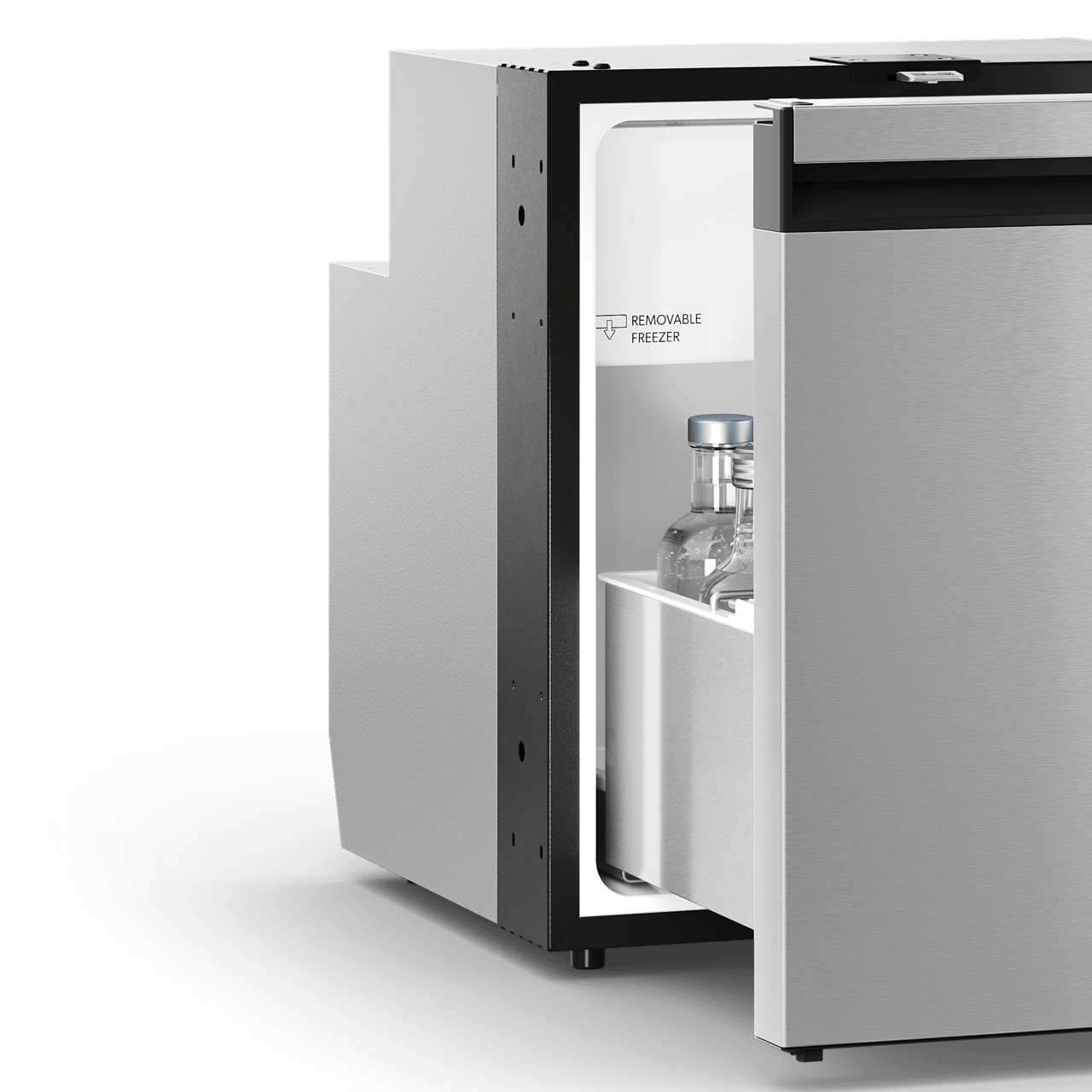 Fermeture assistée du tiroir réfrigérant