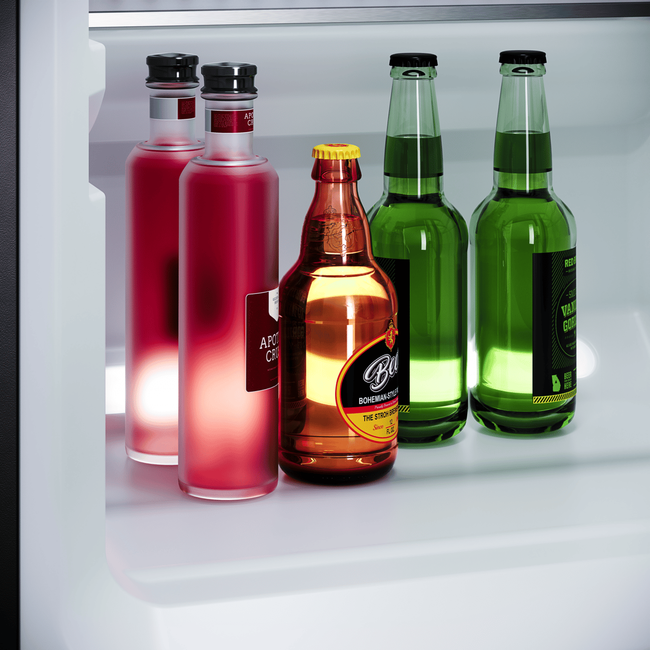 LED with bottles