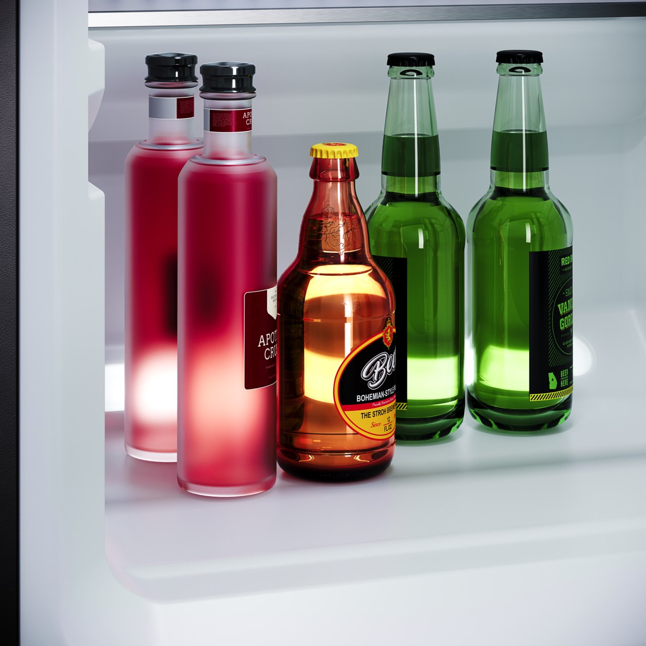LED with bottles
