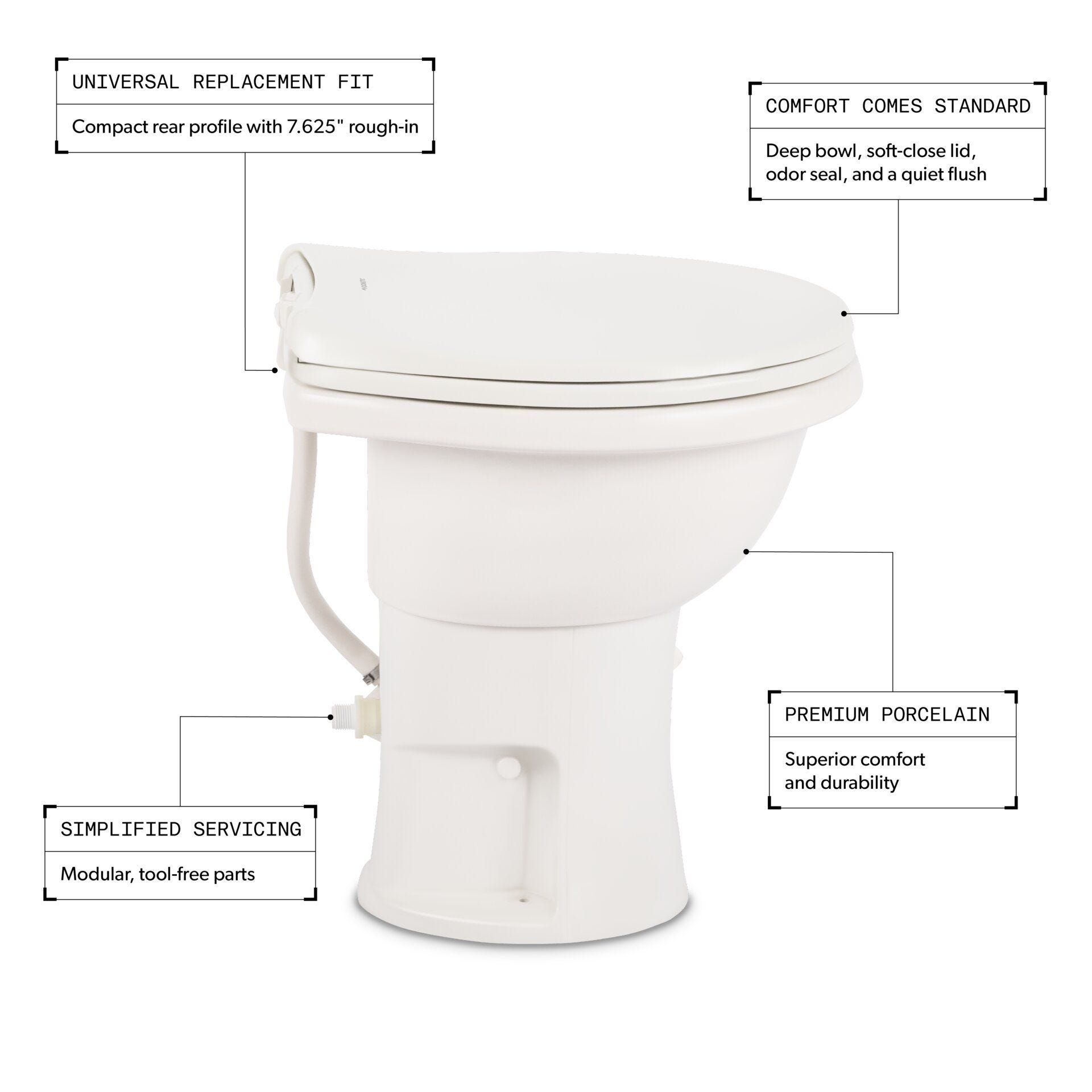 Dometic 410 Gravity Flush Toilet