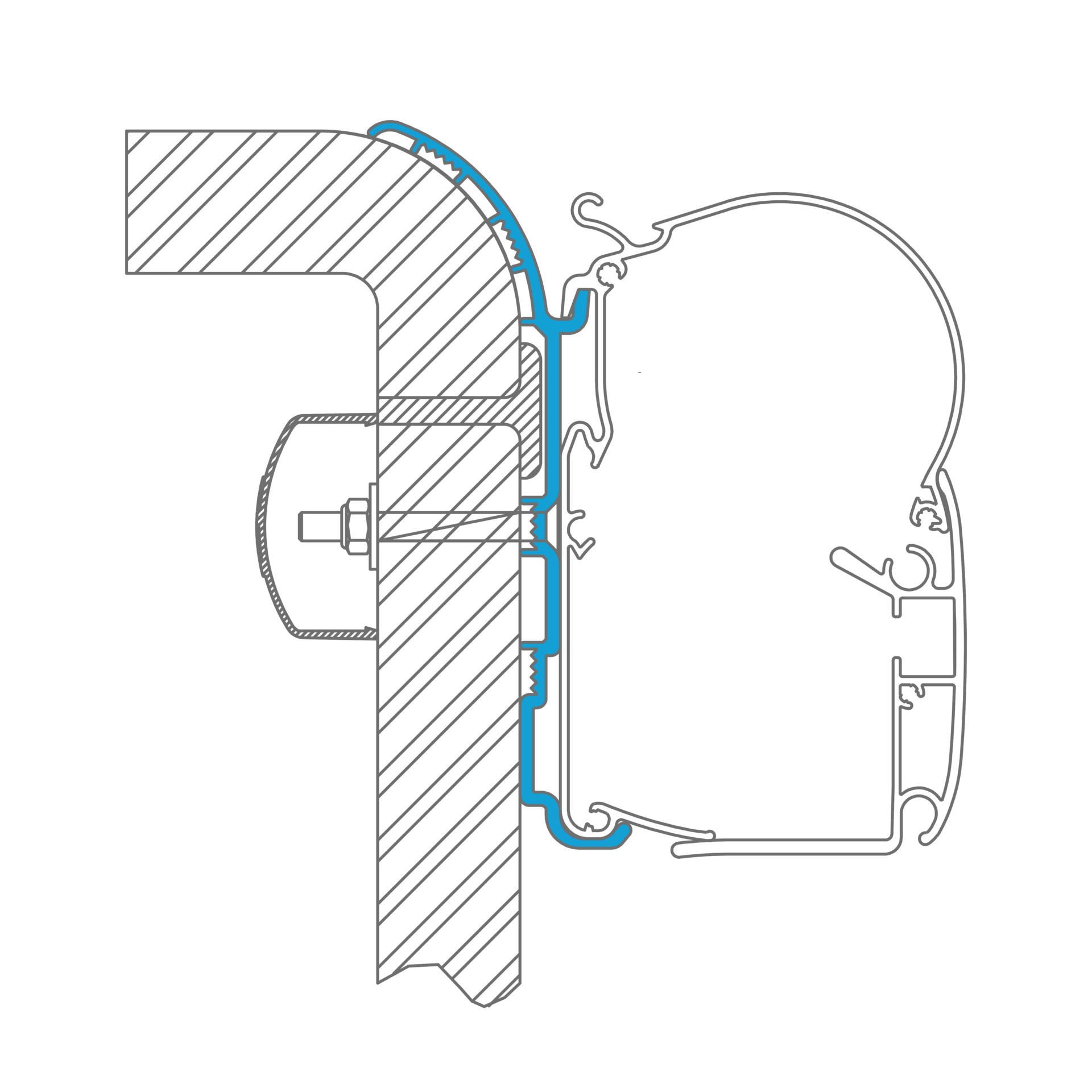 Dometic PerfectWall Adapter 012