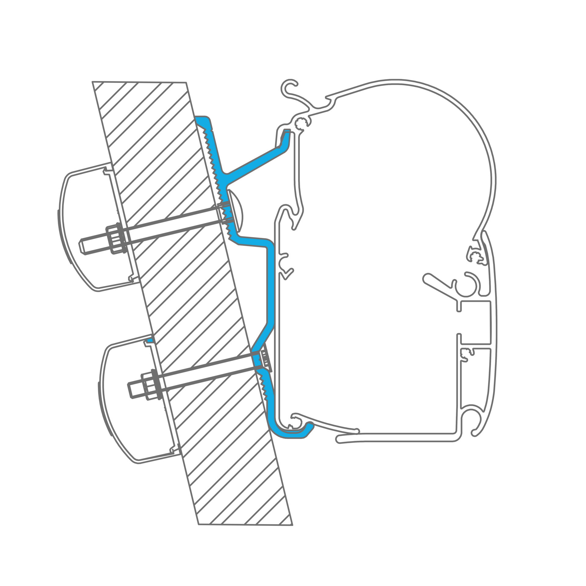 Dometic PerfectWall Adapter 015