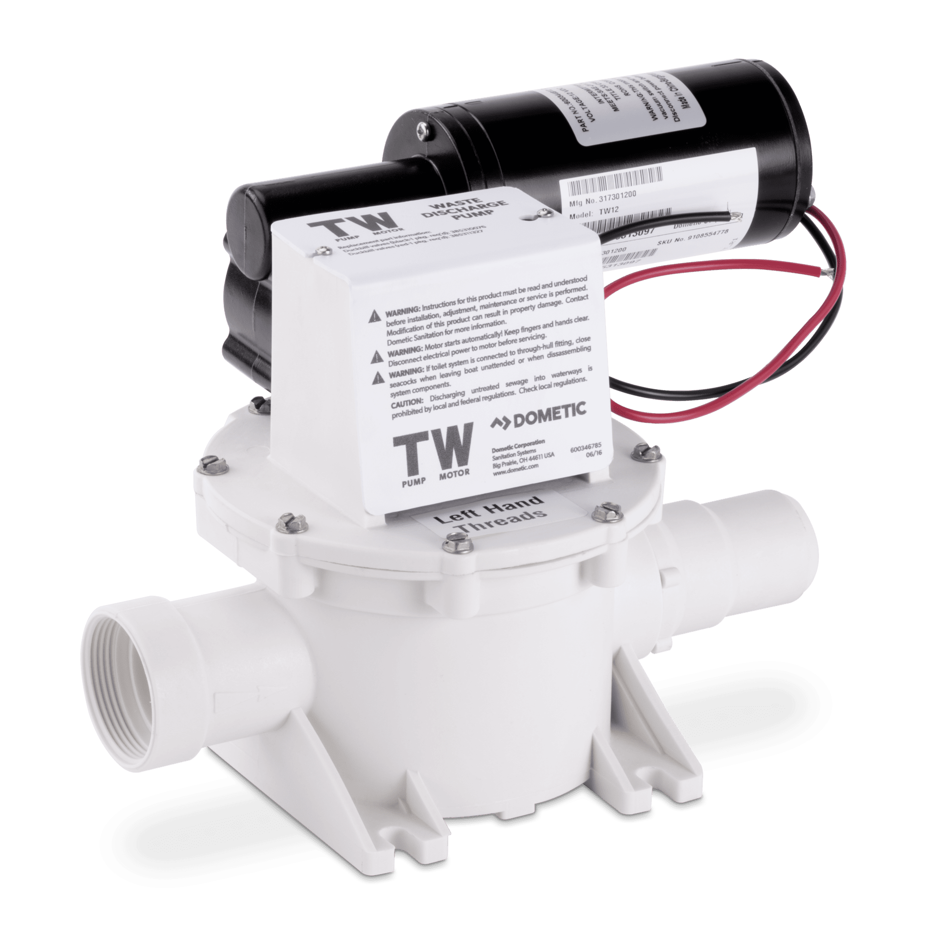 T-Series Waste Discharge Pump, 12V DC