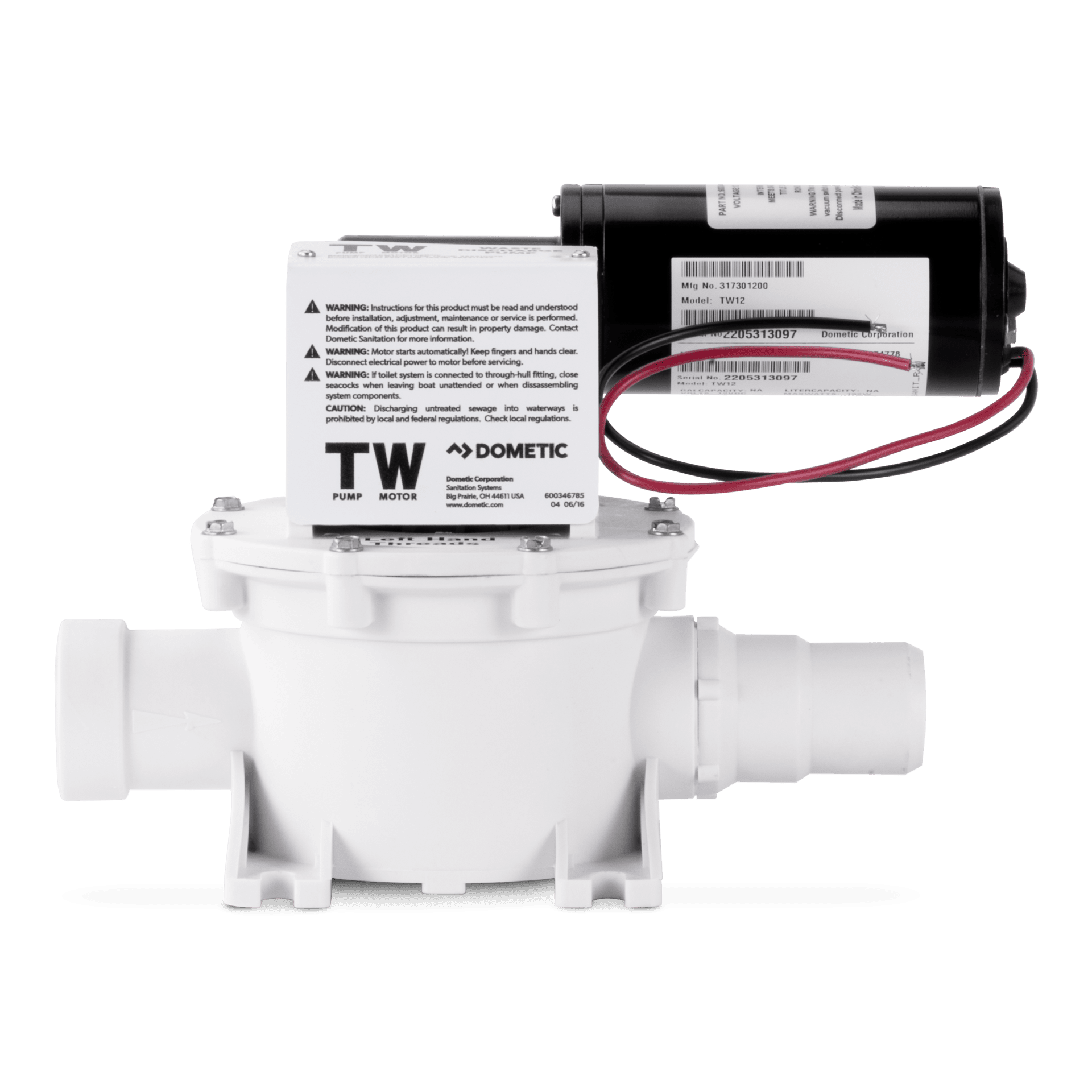 T-Series Waste Discharge Pump, 12V DC