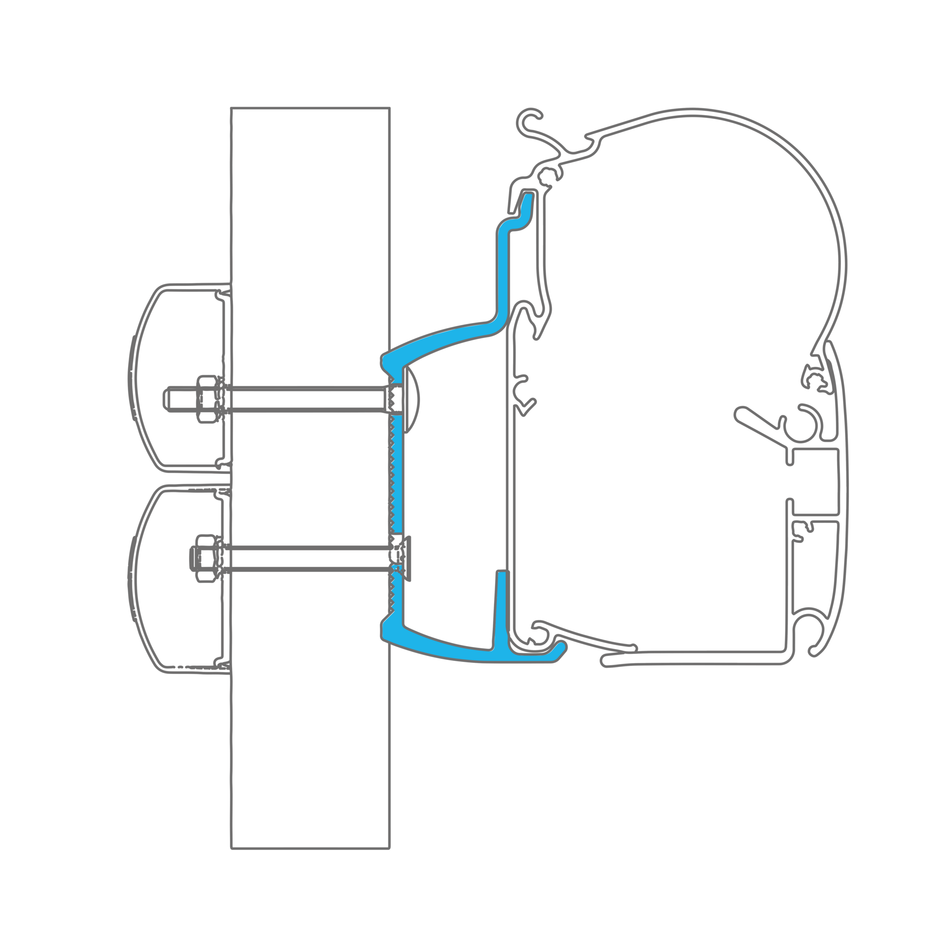 Dometic PerfectWall Adapter 047
