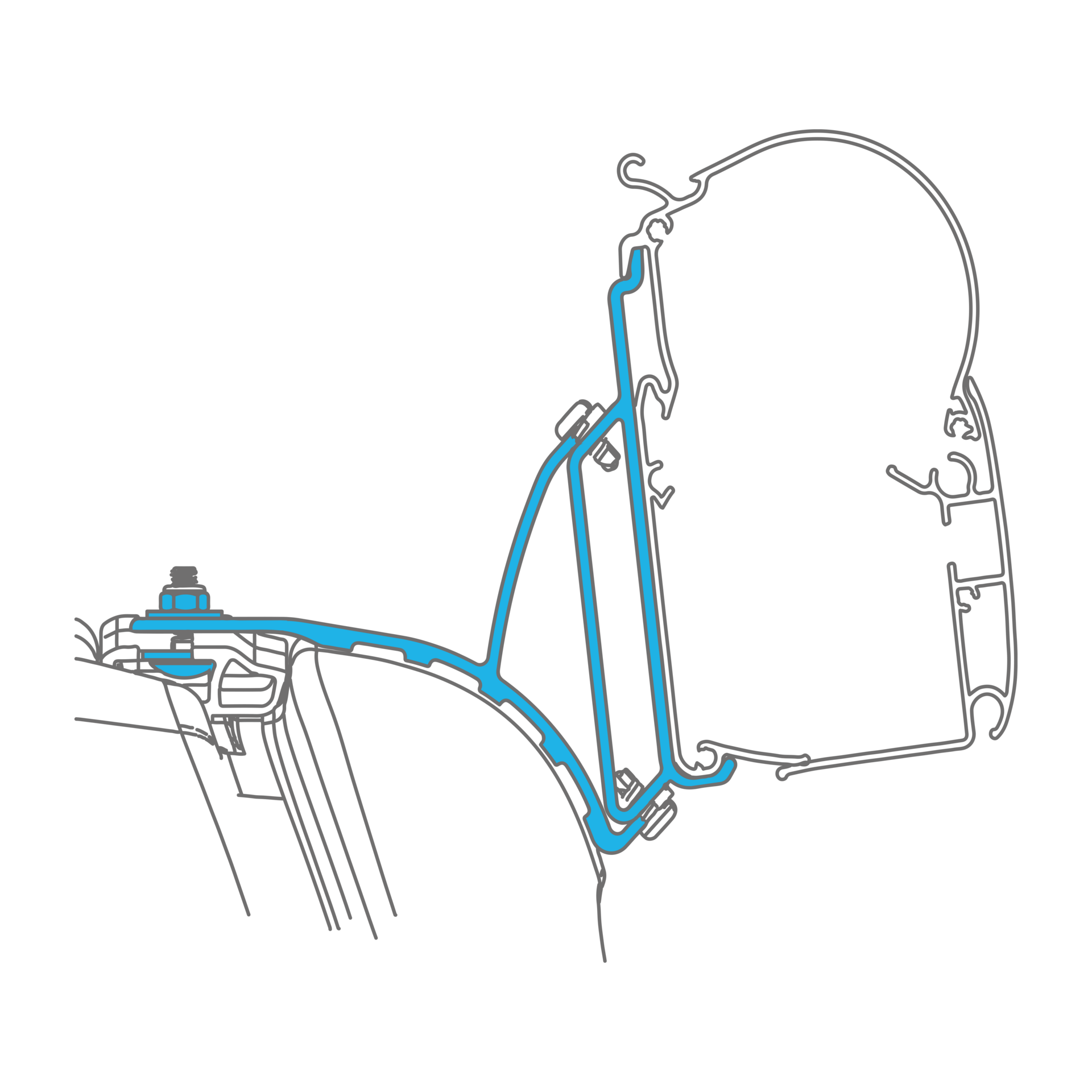 Dometic PerfectWall Adapter 040