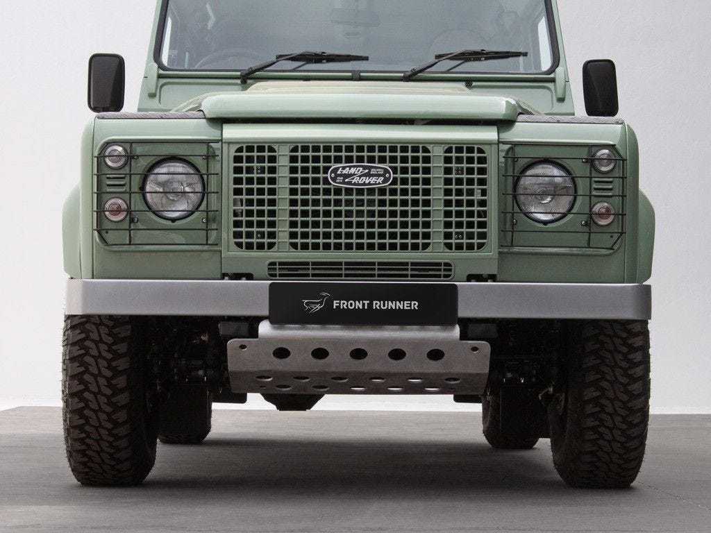 Land Rover Defender Sump Guard (6mm Aluminum) - by Front Runner
