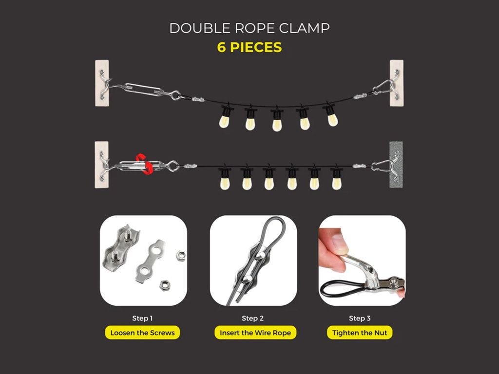 Set Up Kit for Bulb String Lights / 30 pieces