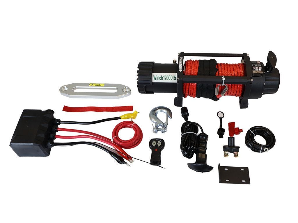 Winch / Synthetic Cable / 12000lbs
