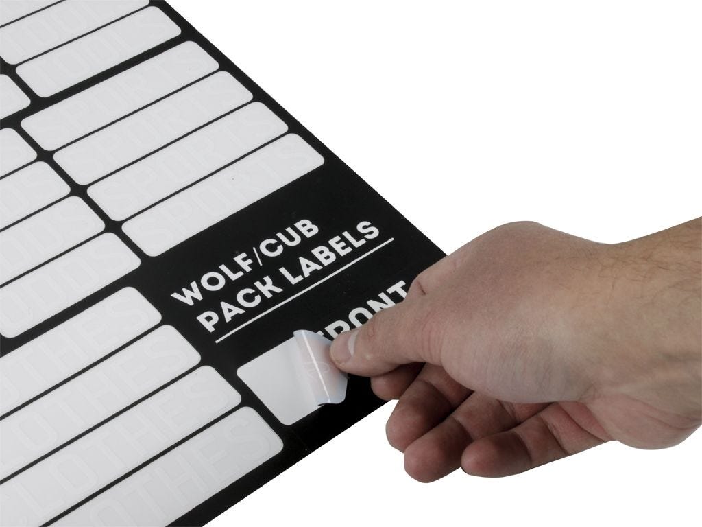 Wolf/Cub Pack Campsite Organizing Labels - by Front Runner