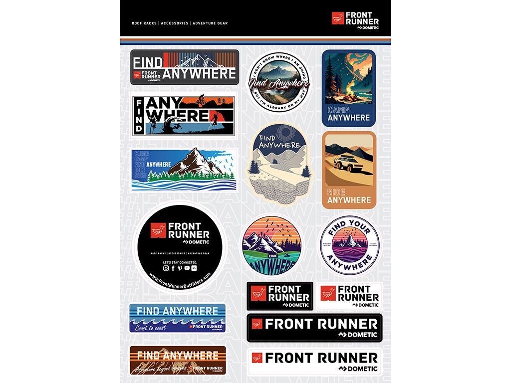 Front Runner Find Anywhere Sticker Sheet