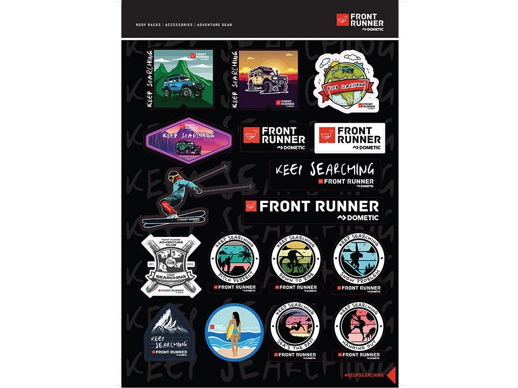 Front Runner Keep Searching Sticker Sheet
