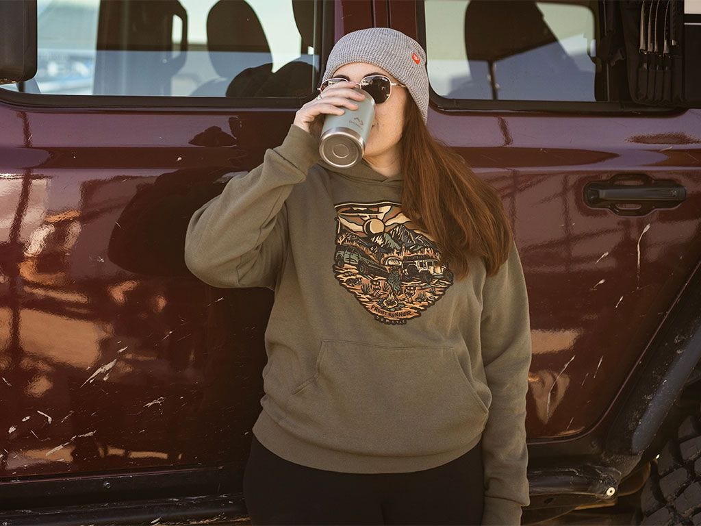 Front Runner Keep Searching Hoodie / Olive S