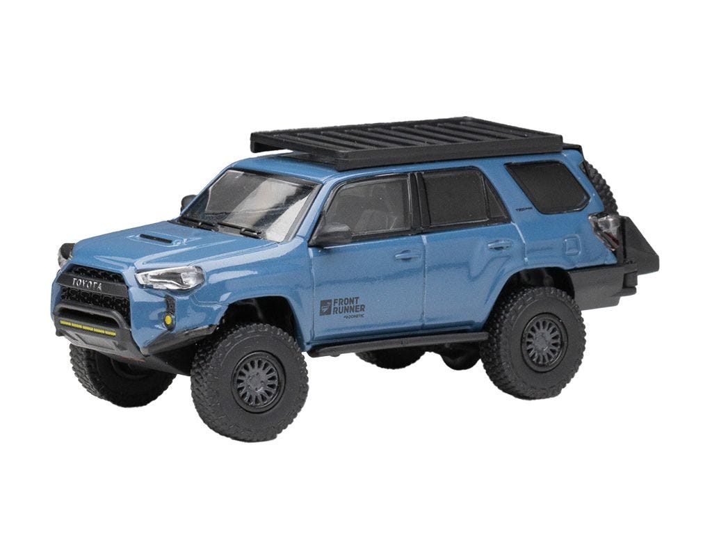 Front Runner Limited Edition Toyota 4Runner TRD Pro Overland Cavalry Blue Diecast Model Set