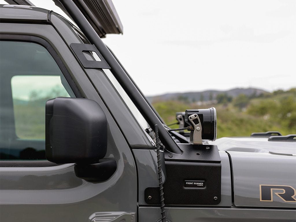 Front Runner Jeep Wrangler JL Ditch Mount A-Pillar Light Brackets