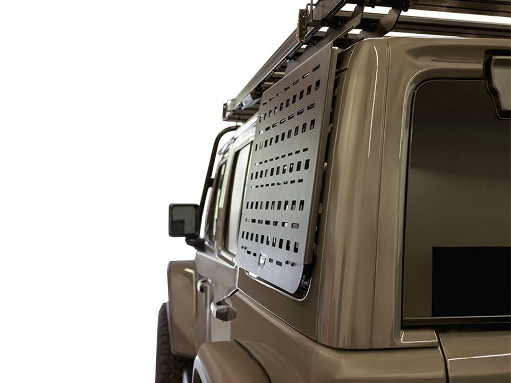 Front Runner Jeep Wrangler JLU 4 Door Exterior Rear Window Molle Panel Kit / LHS