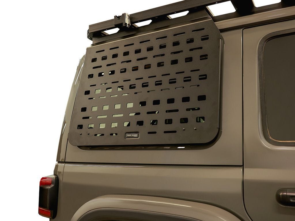 Front Runner Jeep Wrangler JLU 4 Door Exterior Rear Window Molle Panel Kit / RHS 