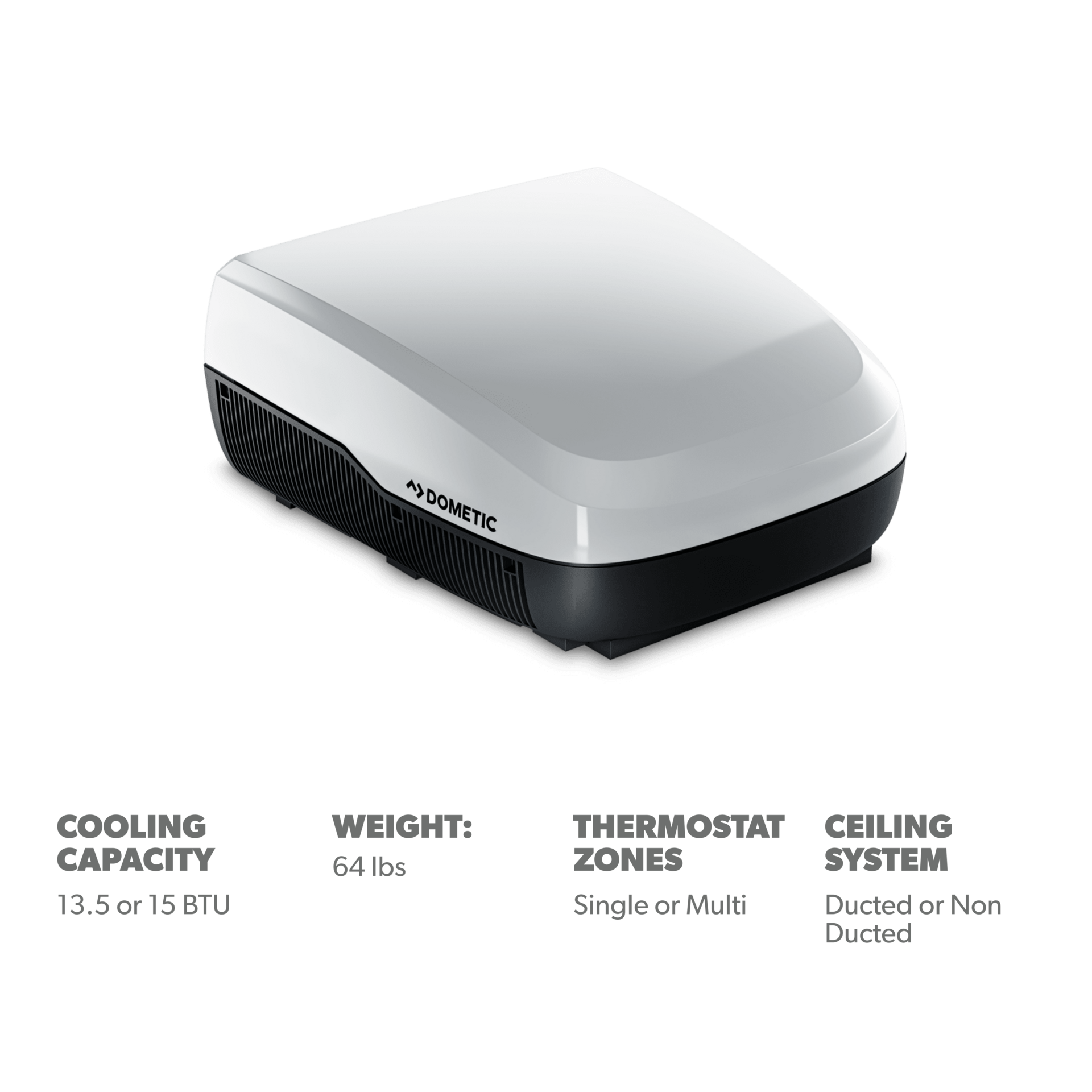 Dometic FreshJet 3 Series Mechanical 15K BTU Air Conditioner - White **Please contact Customer Service for Availability**